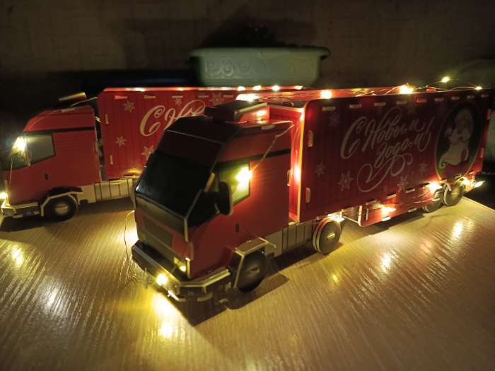 Фотография покупателя товара УЦЕНКА (Вмятины на деталях) 3D Конструктор «Новогоднее путешествие», гирлянда - Фото 2