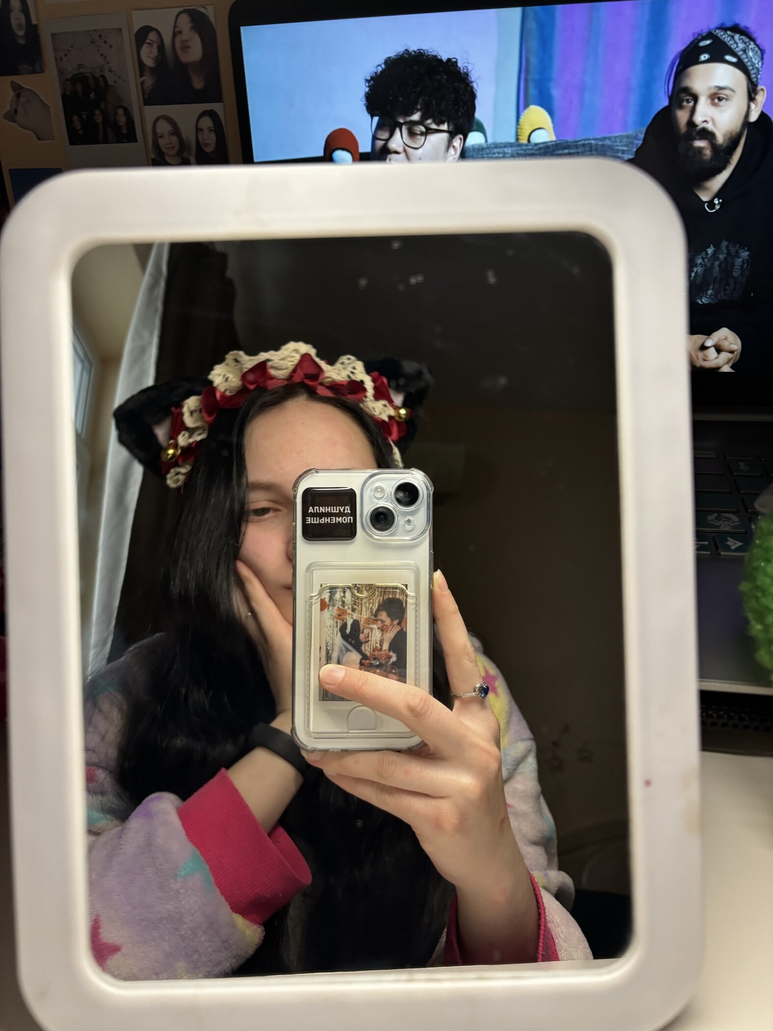 Фотография покупателя товара Карнавальный ободок «Ушки», голубой - Фото 1