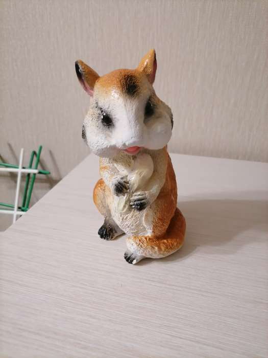 Фотография покупателя товара Садовая фигура "Бурундук Боря" 10х16х19см - Фото 1