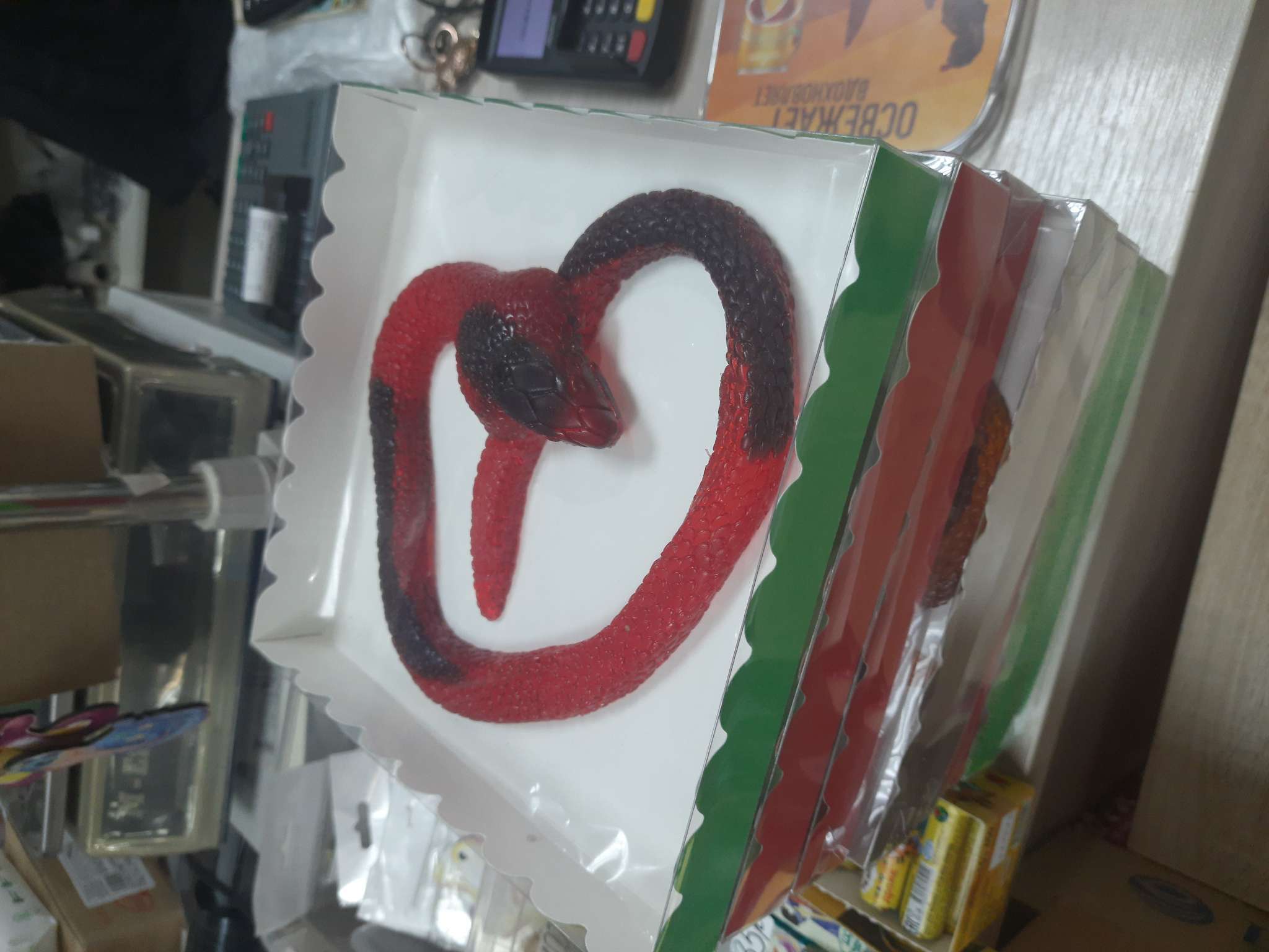 Фотография покупателя товара Коробочка для печенья, мятная, 20×20×3 см - Фото 1