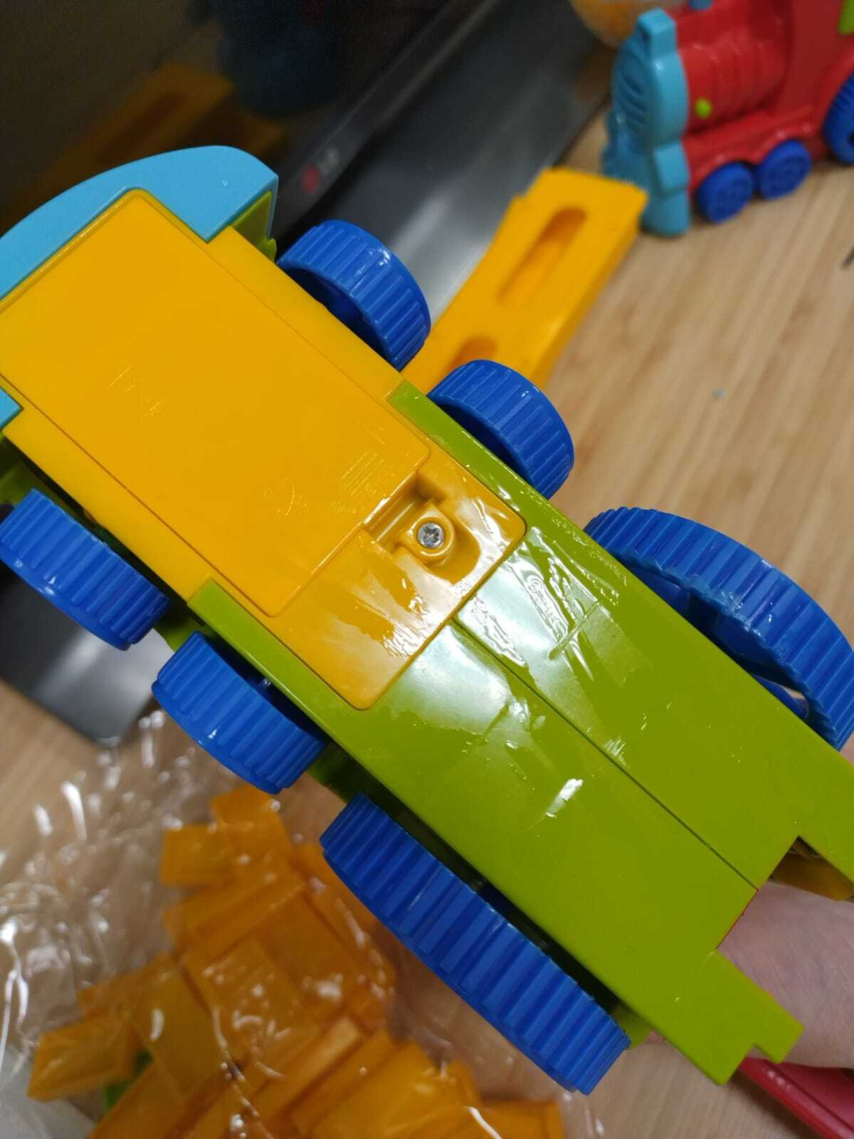 Фотография покупателя товара Паровоз игрушечный, с домино, на батарейках - Фото 3