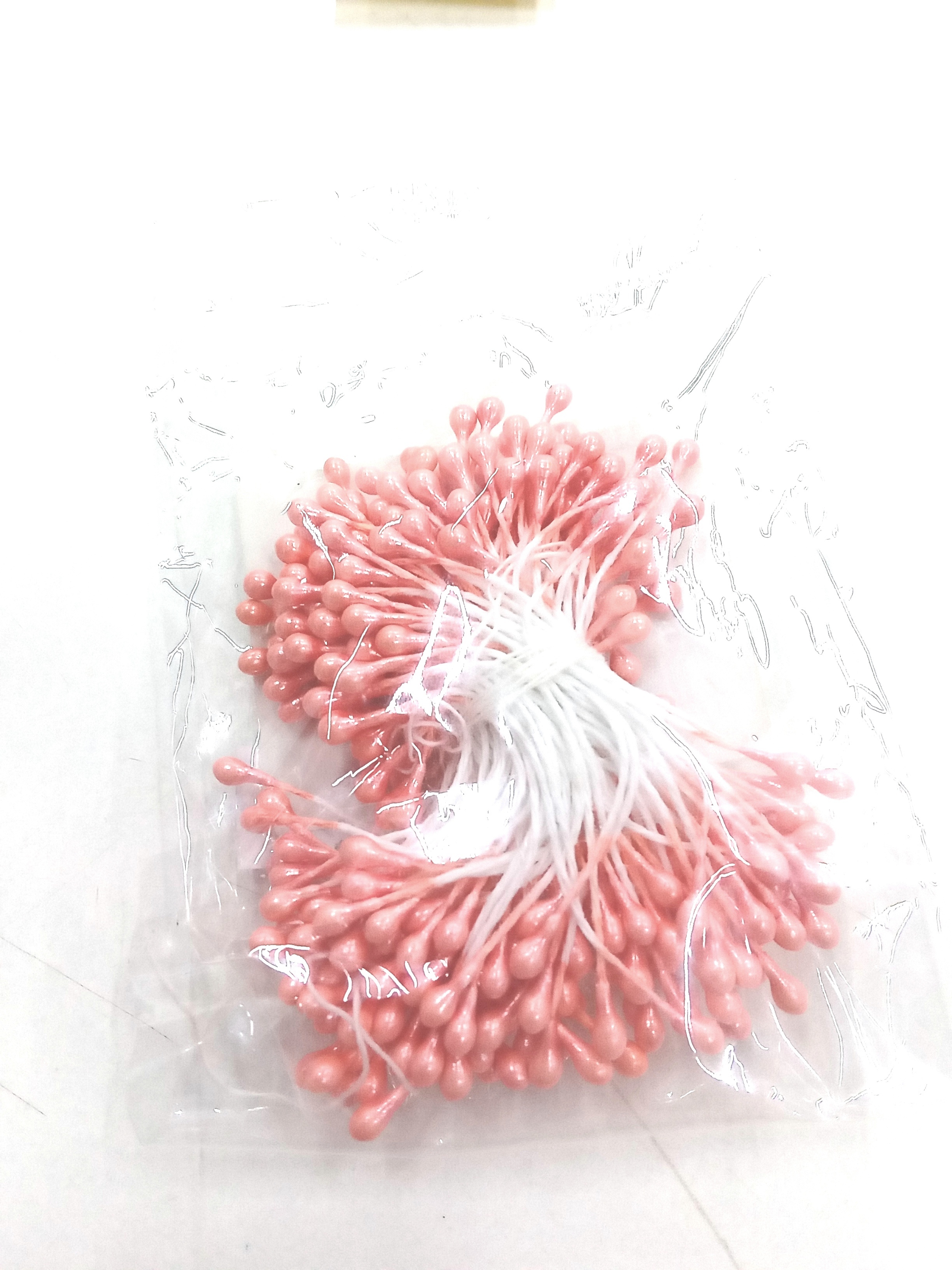 Фотография покупателя товара Тычинки для искусственных цветов "Капельки белые" (набор 130 шт) длина 6 см - Фото 12
