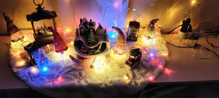 Фотография покупателя товара Светодиодная фигура «Ёлка» 3.5 м, пластик, 9 нитей, 31 В, свечение зелёное - Фото 1