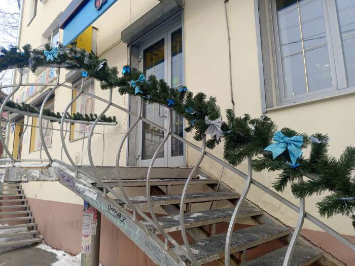 Фотография покупателя товара Венок новогодний d=25 см «Стандарт» 200 см - Фото 1