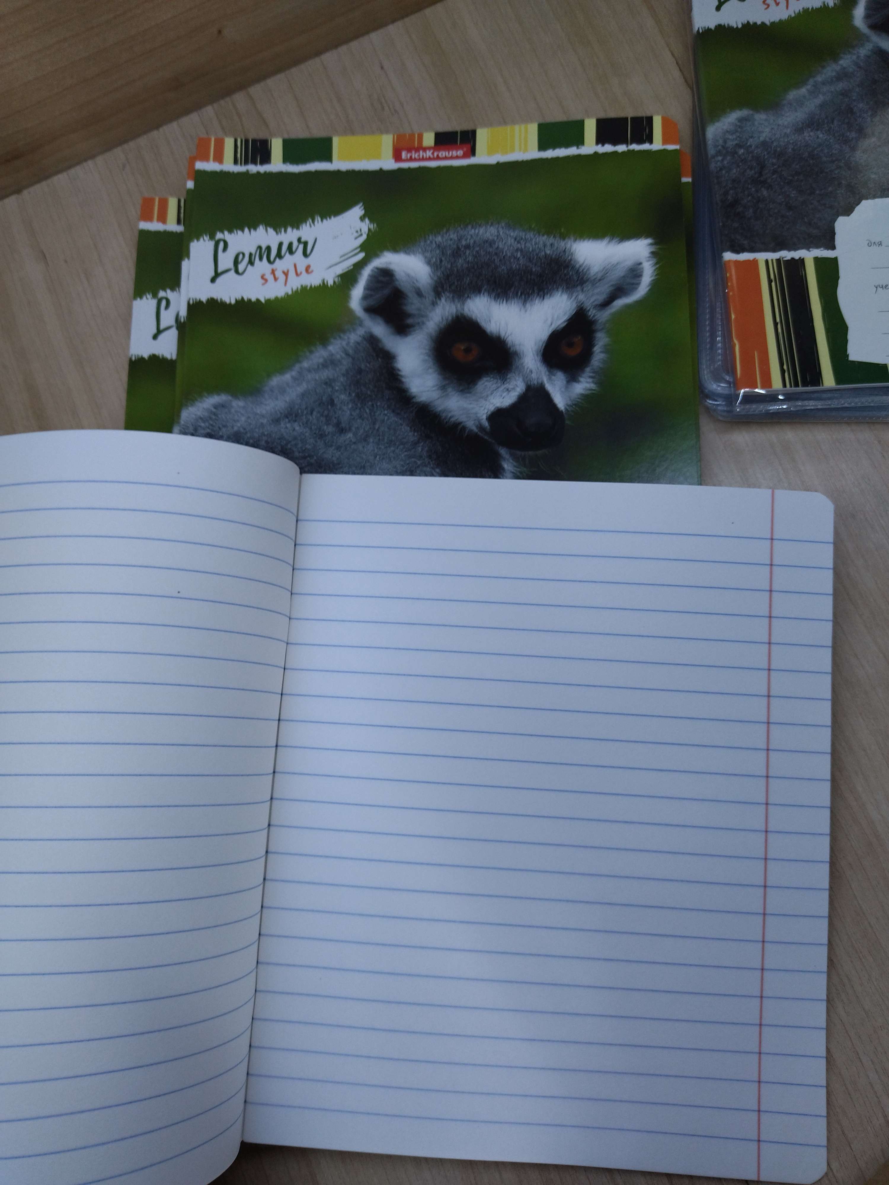 Фотография покупателя товара Тетрадь 18 листов в линейку ErichKrause Lemur Style, обложка мелованный картон, блок офсет, МИКС