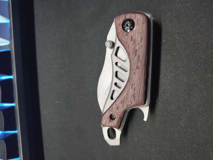 Фотография покупателя товара Нож перочинный складной «Странник», 14 см, клинок 52 мм/2 мм, рукоять дерево - Фото 2