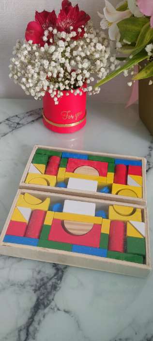 Фотография покупателя товара Конструктор малый «Строим город», 26 деталей - Фото 1