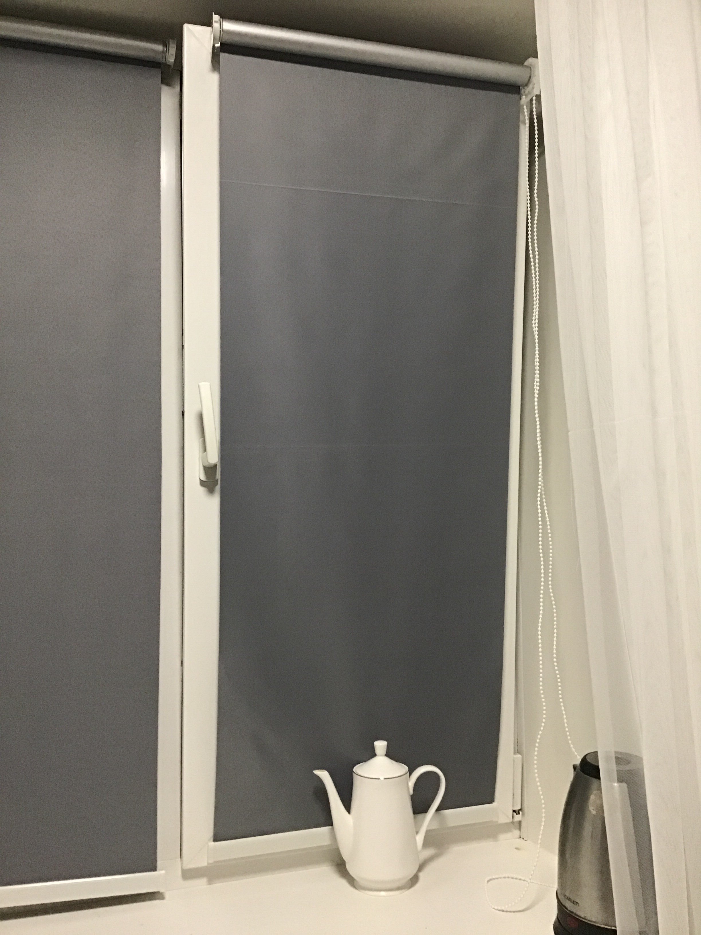 Фотография покупателя товара Штора рулонная «Механика. Блэкаут», 50×180 см (с учётом креплений 3,5 см), цвет серый