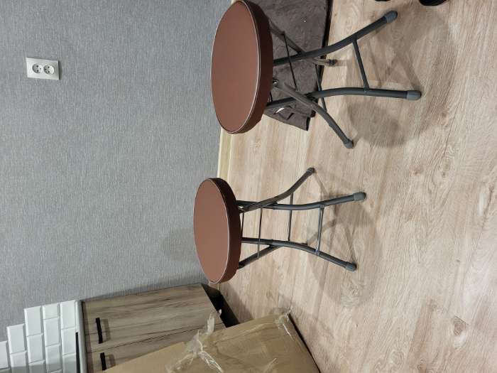 Фотография покупателя товара Табурет складной  на 4-х опорах ТБСК2/1, слоновая кость - Фото 2