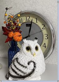 Фотография покупателя товара Садовая фигура из гипса «Совушка малая», 16×15×17.5 см, белая - Фото 2