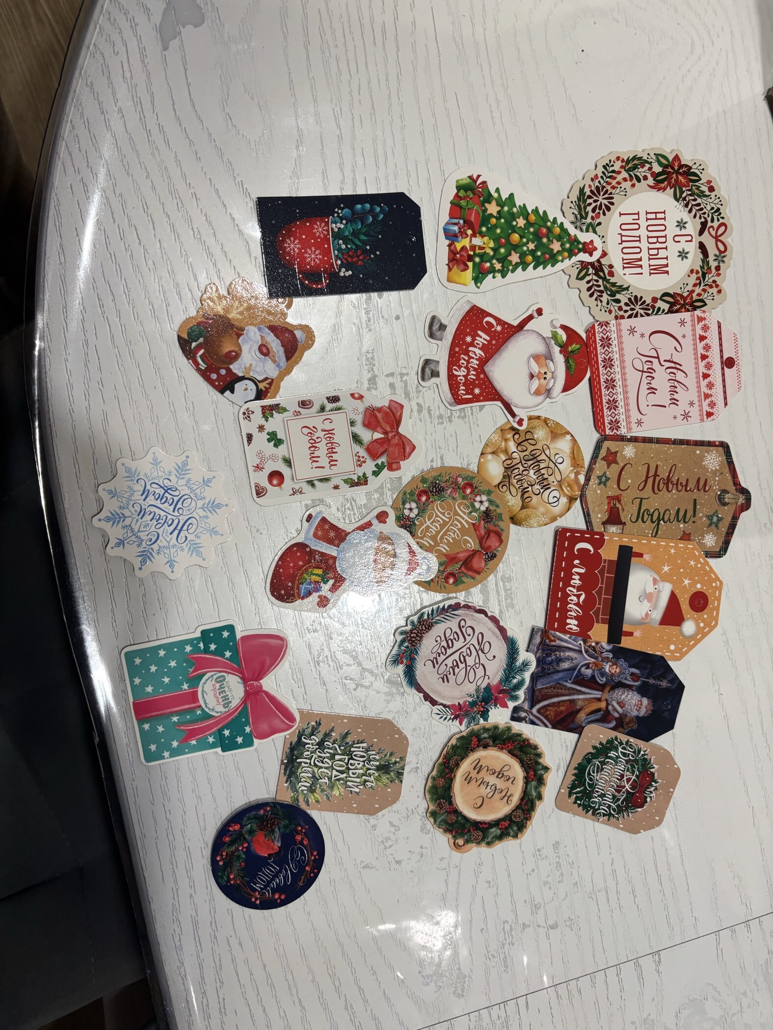 Фотография покупателя товара Открытка-шильдик на подарок «С Новым годом!», МИКС - Фото 19