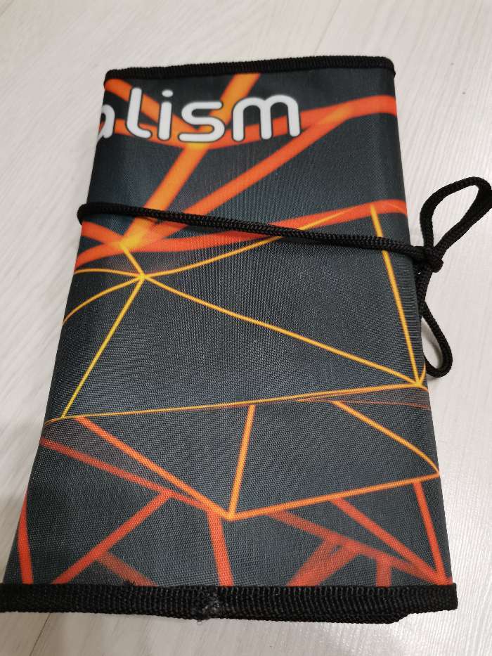 Фотография покупателя товара Пенал-скрутка мягкий 220 х 430 мм, на шнуровке, на 37 предметов, ПНШ-1 "Оранжевый вектор" - Фото 5