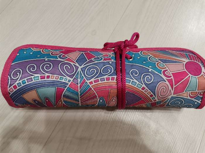 Фотография покупателя товара Пенал-скрутка мягкий 220 х 430 мм, на шнуровке, на 37 предметов, ПНШ-1 "Путешествие" - Фото 3
