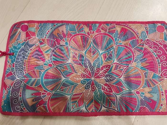 Фотография покупателя товара Пенал-скрутка мягкий 220 х 430 мм, на шнуровке, на 37 предметов, ПНШ-1 "Путешествие" - Фото 6