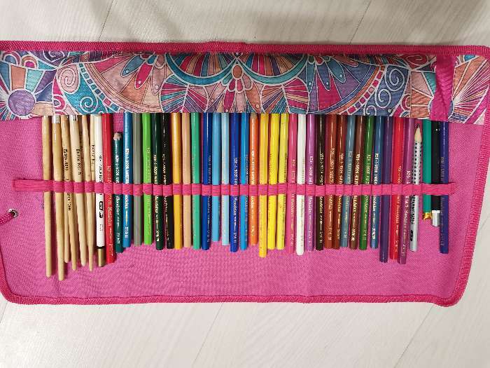 Фотография покупателя товара Пенал-скрутка мягкий 220 х 430 мм, на шнуровке, на 37 предметов, ПНШ-1 "Путешествие" - Фото 4