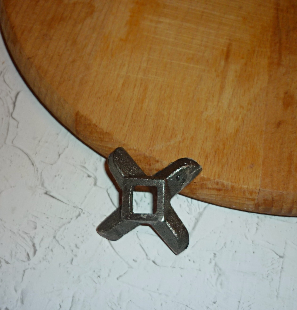 Фотография покупателя товара Нож для мясорубки А-5 Доляна, центральное отверстие 1×1 см - Фото 1
