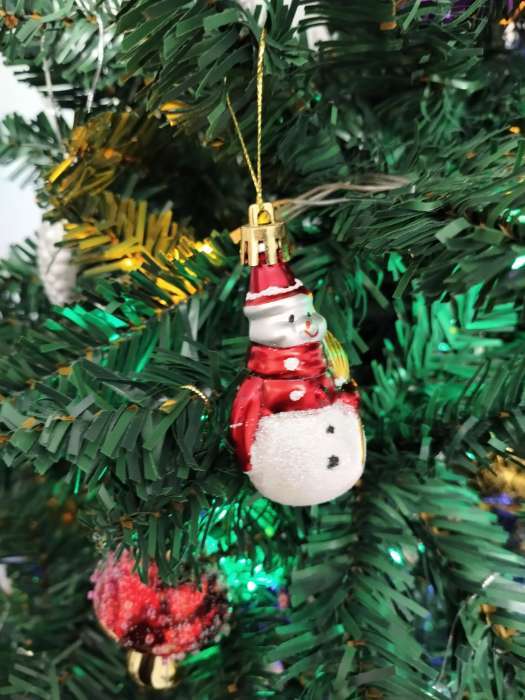 Фотография покупателя товара Ёлочные игрушки 4 шт. «Дружные снеговички», 3.5×6 см, МИКС - Фото 3