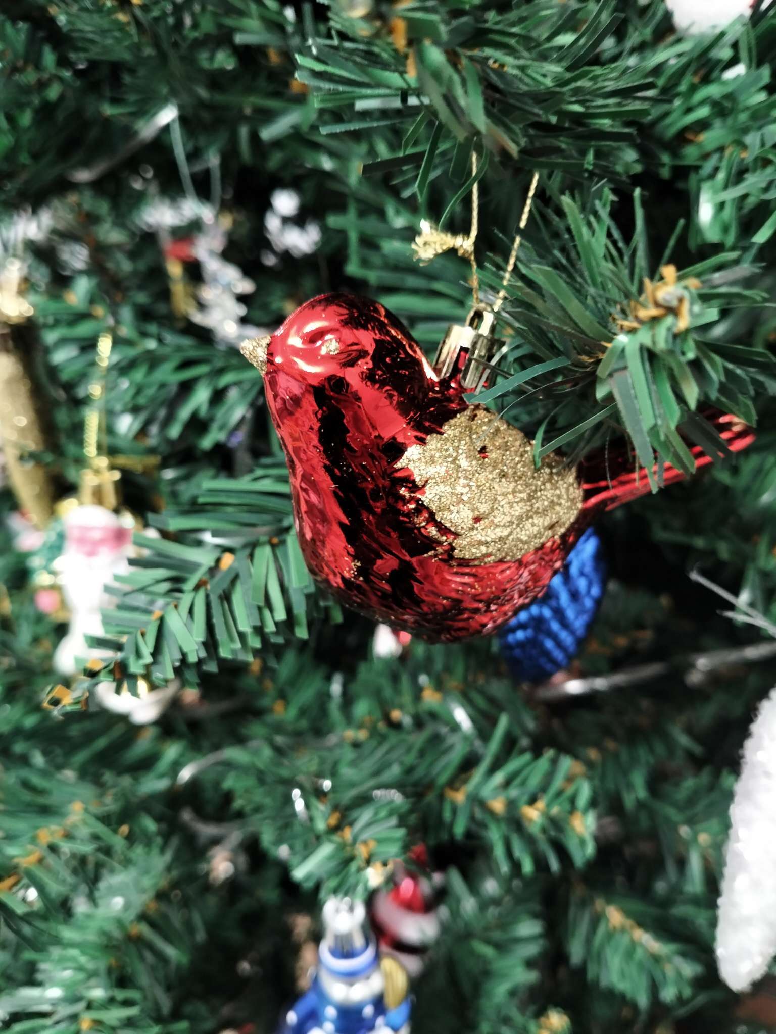 Фотография покупателя товара Ёлочные игрушки 2 шт. «Зимнее волшебство. Пташка» пластик, 7×10 см, золото - Фото 15