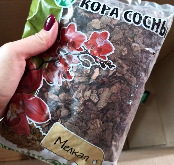 Фотография покупателя товара Добавка в почву Кора сосны, мелкая, 1,5 л