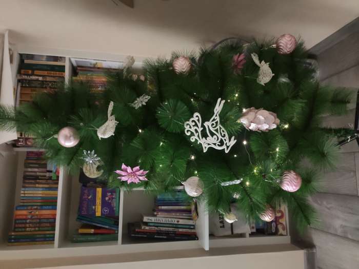 Фотография покупателя товара Ёлочные игрушки 2 шт. «Зимнее волшебство. Олень люкс» пластик, 11×11 см, белый - Фото 1