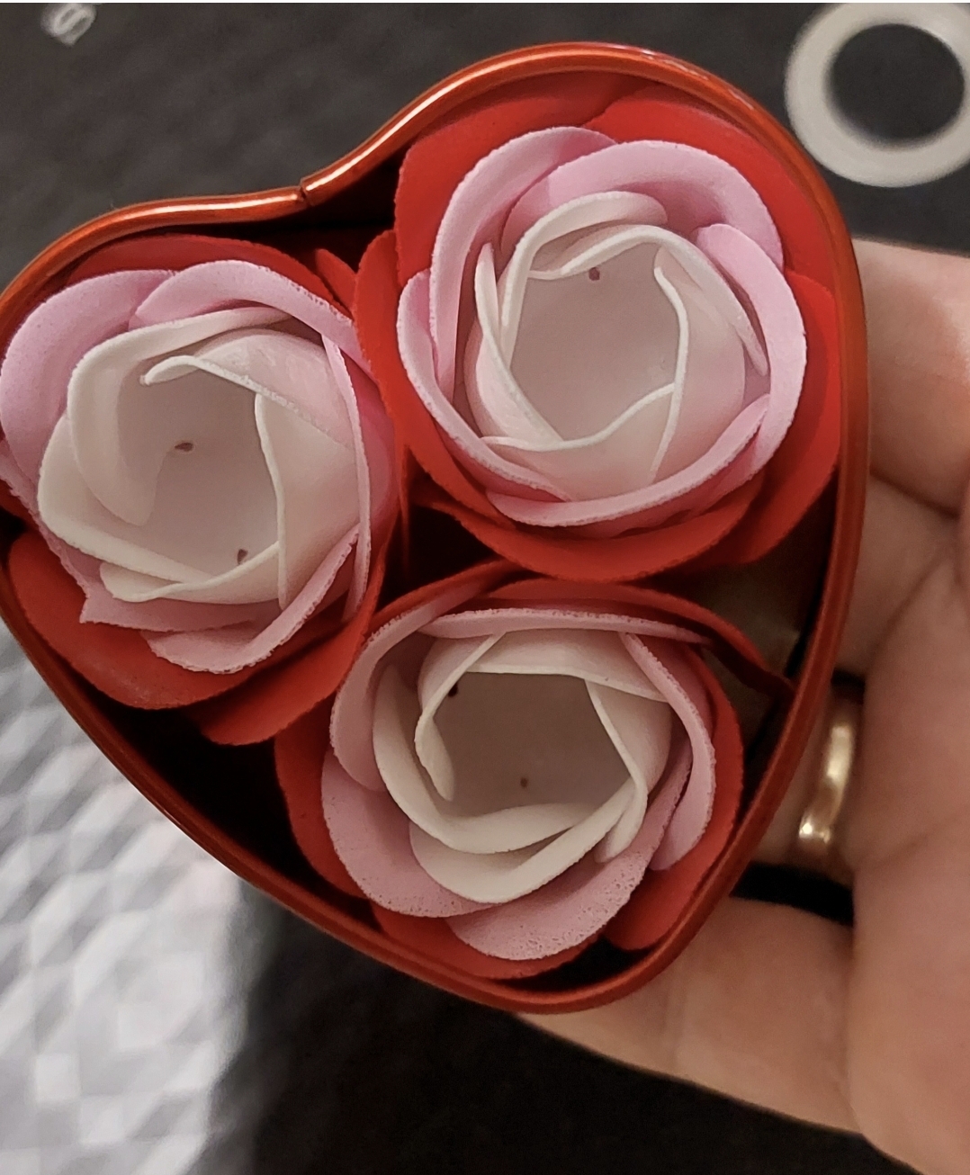 Фотография покупателя товара Мыльные розочки, трёхцветные, набор 3 шт. - Фото 1