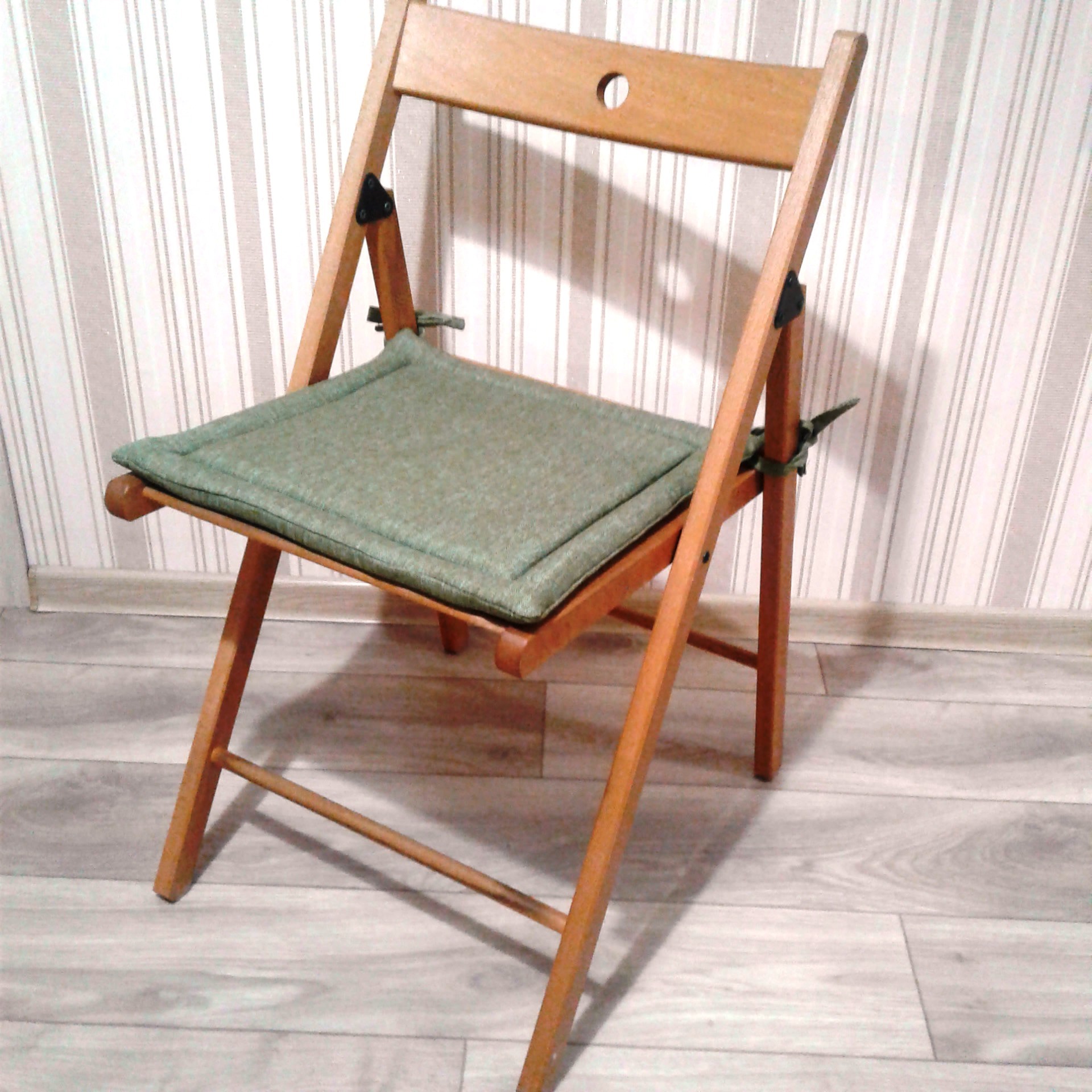 Фотография покупателя товара Подушка на стул, размер 40 × 40 см, рогожка, цвет индиго - Фото 1