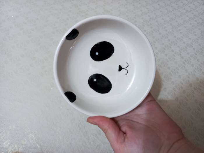 Фотография покупателя товара Салатник Доляна «Панда», 250 мл, d=13 см, белый - Фото 3