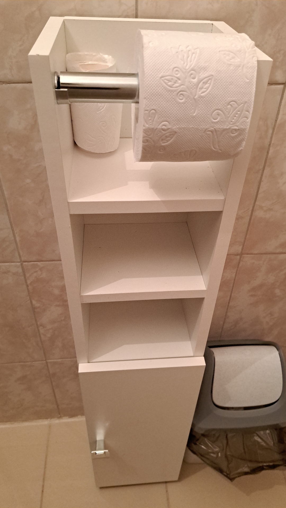 Фотография покупателя товара Тумба для ванной комнаты «Кварта 20», с держателем для бумаги, 200×190×950 мм, цвет белый - Фото 1