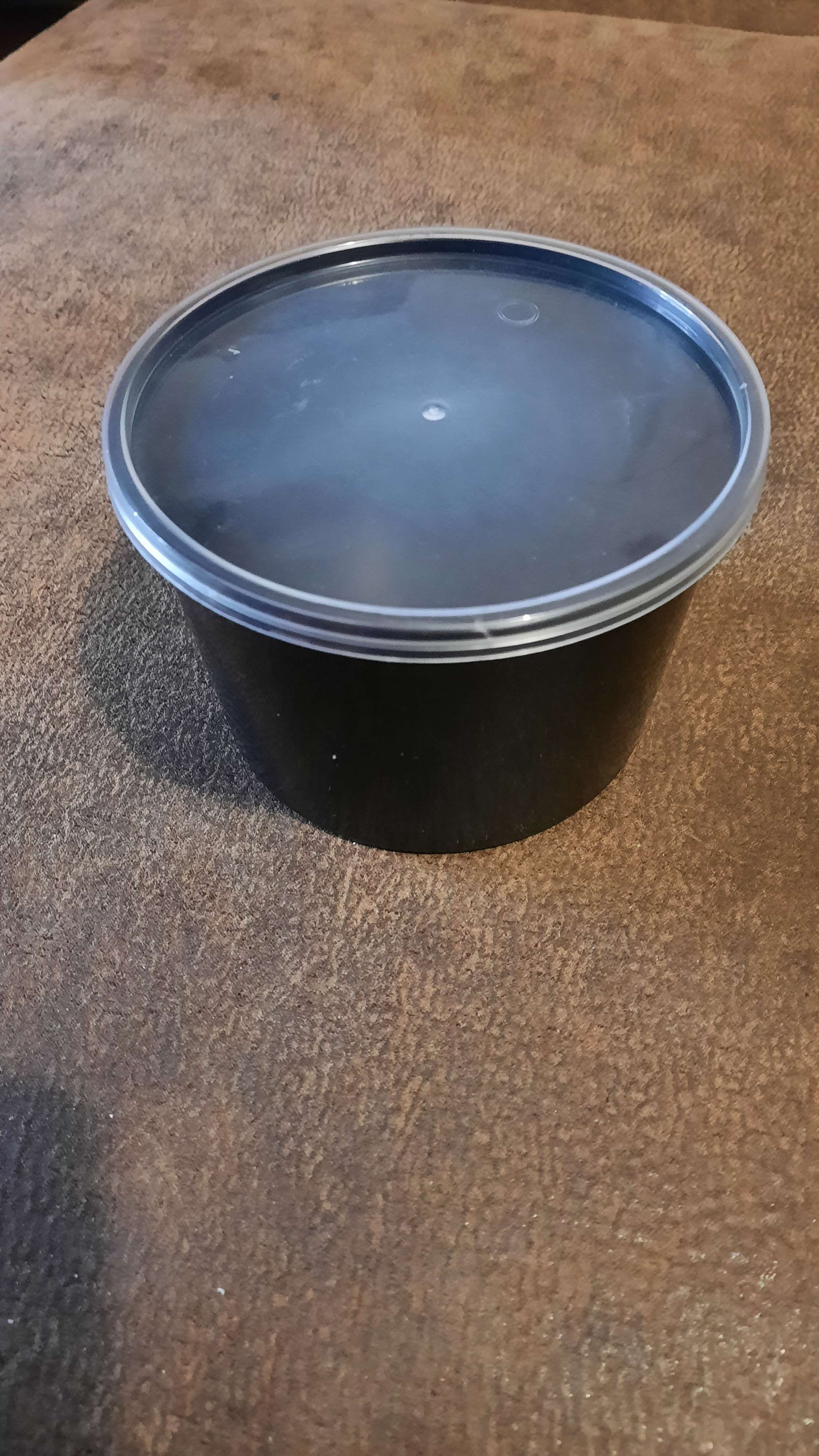 Фотография покупателя товара Контейнер пластиковый одноразовый «Супница», 500 мл, 11,2 см, цвет чёрный - Фото 1