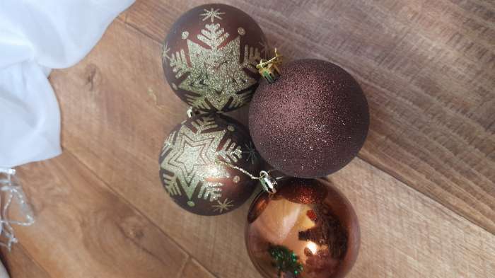 Фотография покупателя товара Ёлочные игрушки «Снежинка блеск», шары новогодние, d=8 см, набор 4 шт. - Фото 5