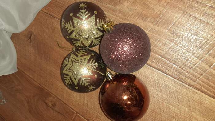 Фотография покупателя товара Ёлочные игрушки «Снежинка блеск», шары новогодние, d=8 см, набор 4 шт. - Фото 4