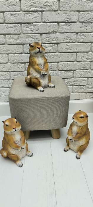 Фотография покупателя товара Садовая фигура "Бурундук малый" 14х11х20см - Фото 2