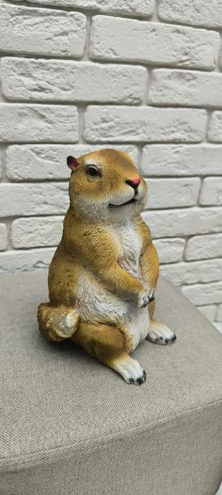 Фотография покупателя товара Садовая фигура "Бурундук малый" 14х11х20см - Фото 3