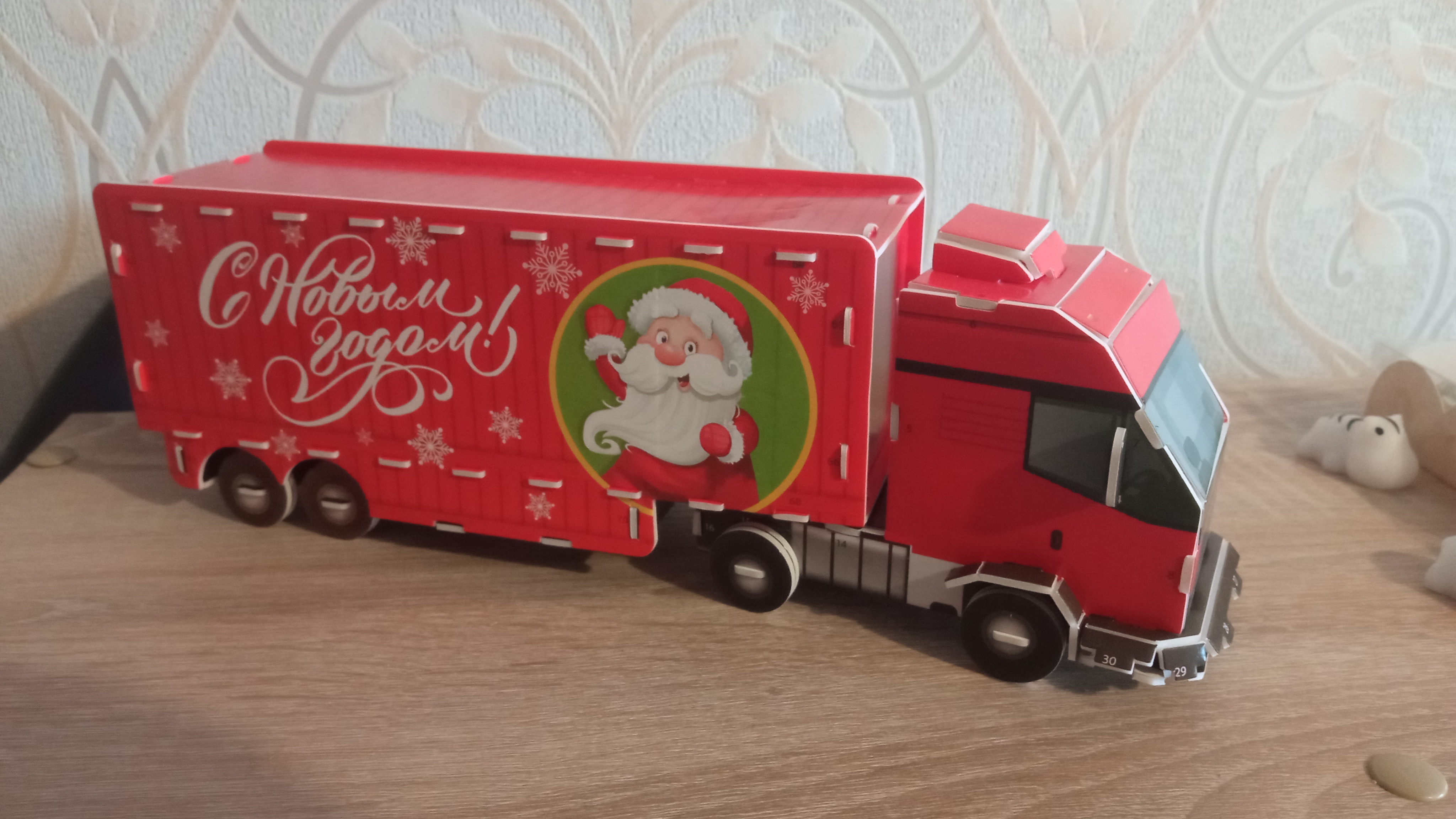 Фотография покупателя товара УЦЕНКА (Вмятины на деталях) 3D Конструктор «Новогоднее путешествие», гирлянда - Фото 1