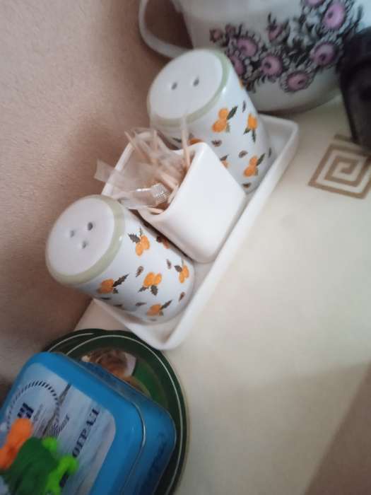 Фотография покупателя товара Солонка и перечница новогодние «Зимние зверята», 12×6.5×7 см, ручная работа - Фото 1