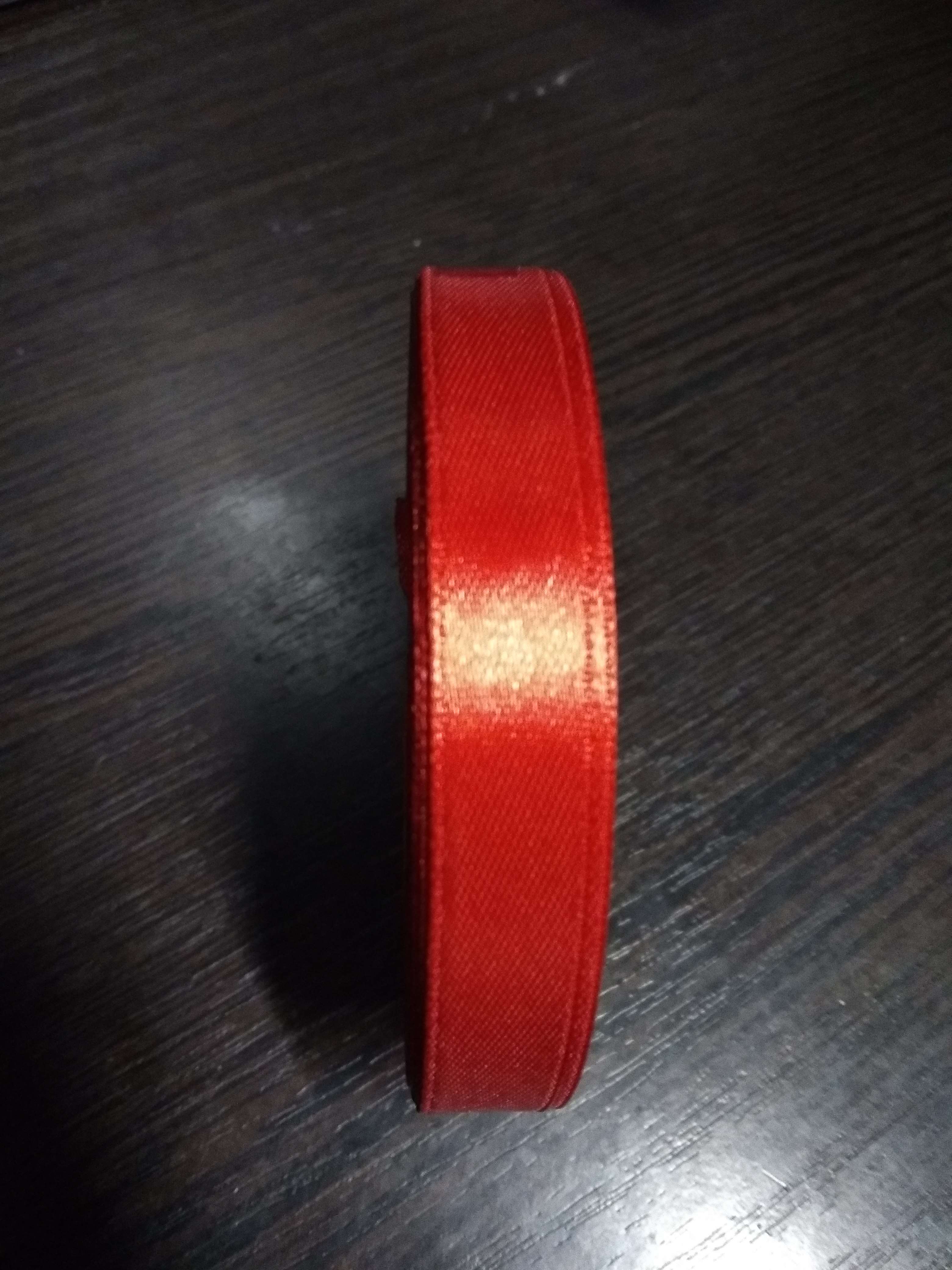 Фотография покупателя товара Лента атласная, 12 мм × 33 ± 2 м, цвет красный №026 - Фото 3