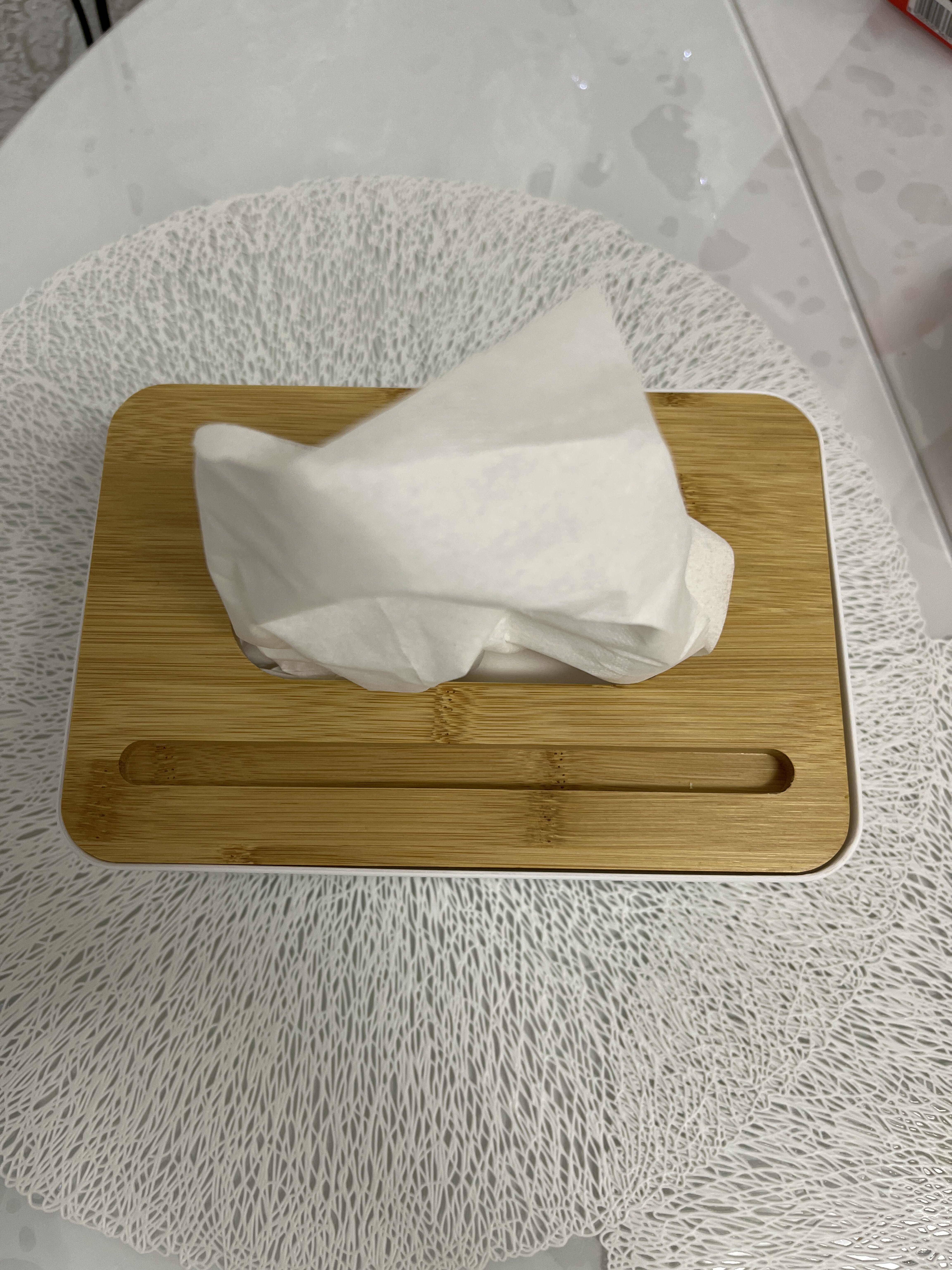 Фотография покупателя товара Салфетница Доляна «Мягкость», 11×8.5 см, бамбук - Фото 2