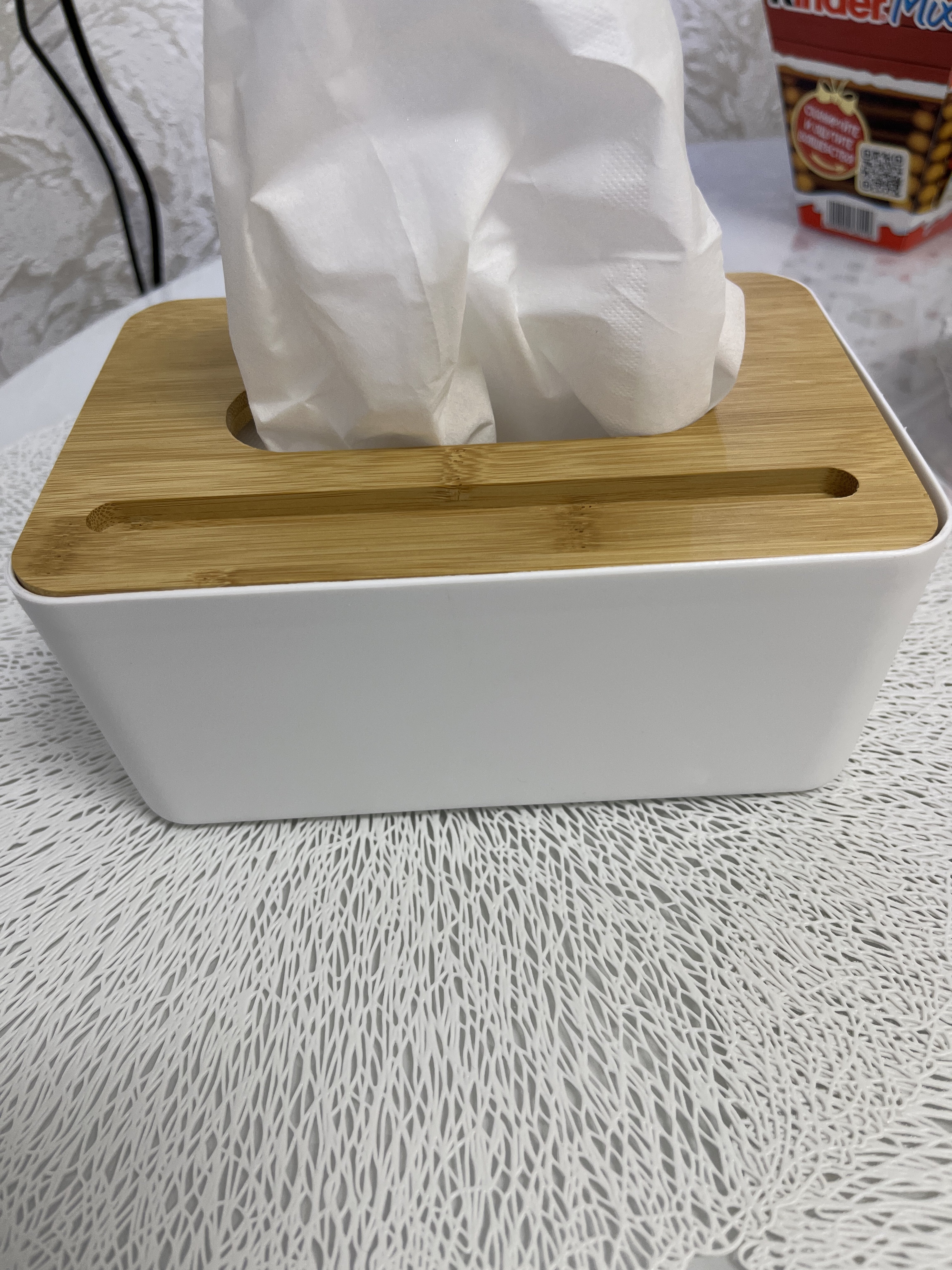 Фотография покупателя товара Салфетница Доляна «Мягкость», 11×8.5 см, бамбук - Фото 1