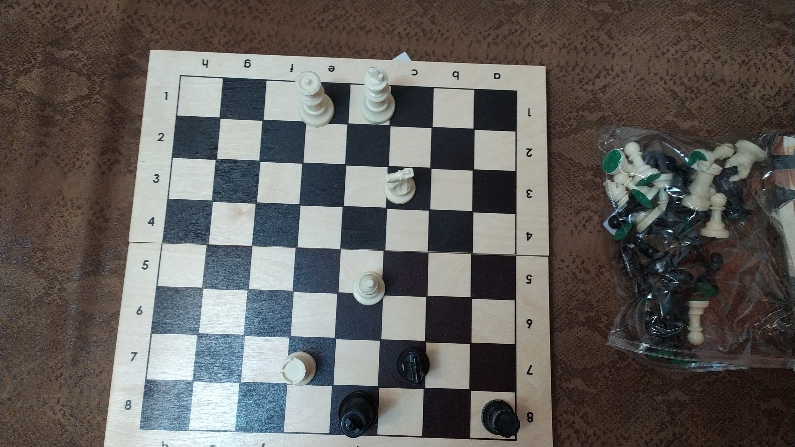 Фотография покупателя товара Шахматные фигуры, пешка h=4.5 см, ферзь h=7.5 см, поле 50×50 см - Фото 1