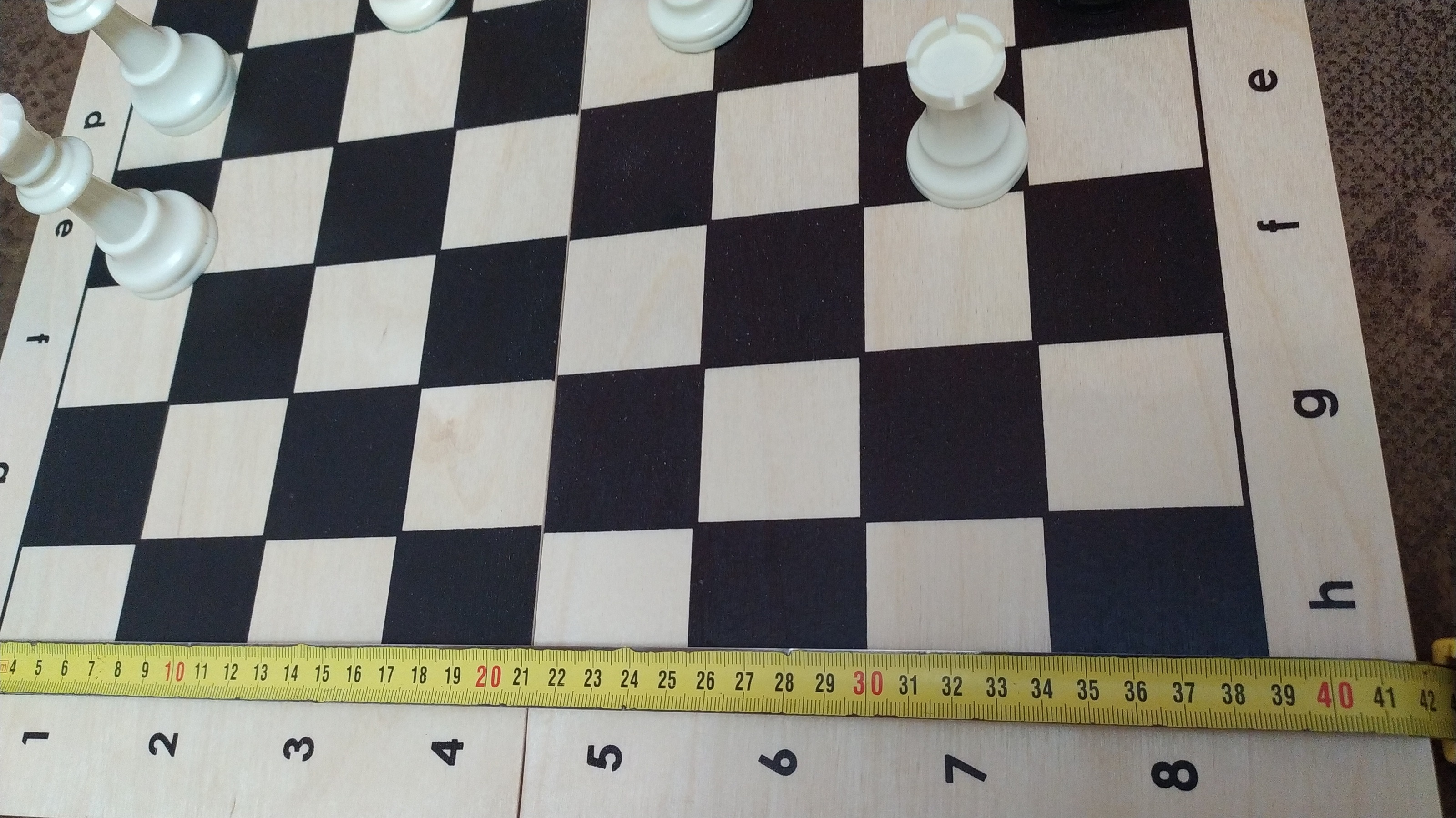 Фотография покупателя товара Шахматные фигуры, пешка h=4.5 см, ферзь h=7.5 см, поле 50×50 см - Фото 2