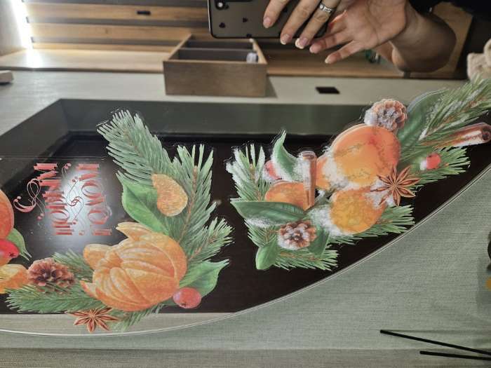 Фотография покупателя товара Наклейки на окна многоразовые «С Новым годом», 70 х 25 см - Фото 6