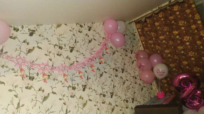 Фотография покупателя товара Шар латексный 12" «Фламинго. Пожелания», 2-сторонний, набор 5 шт. - Фото 4