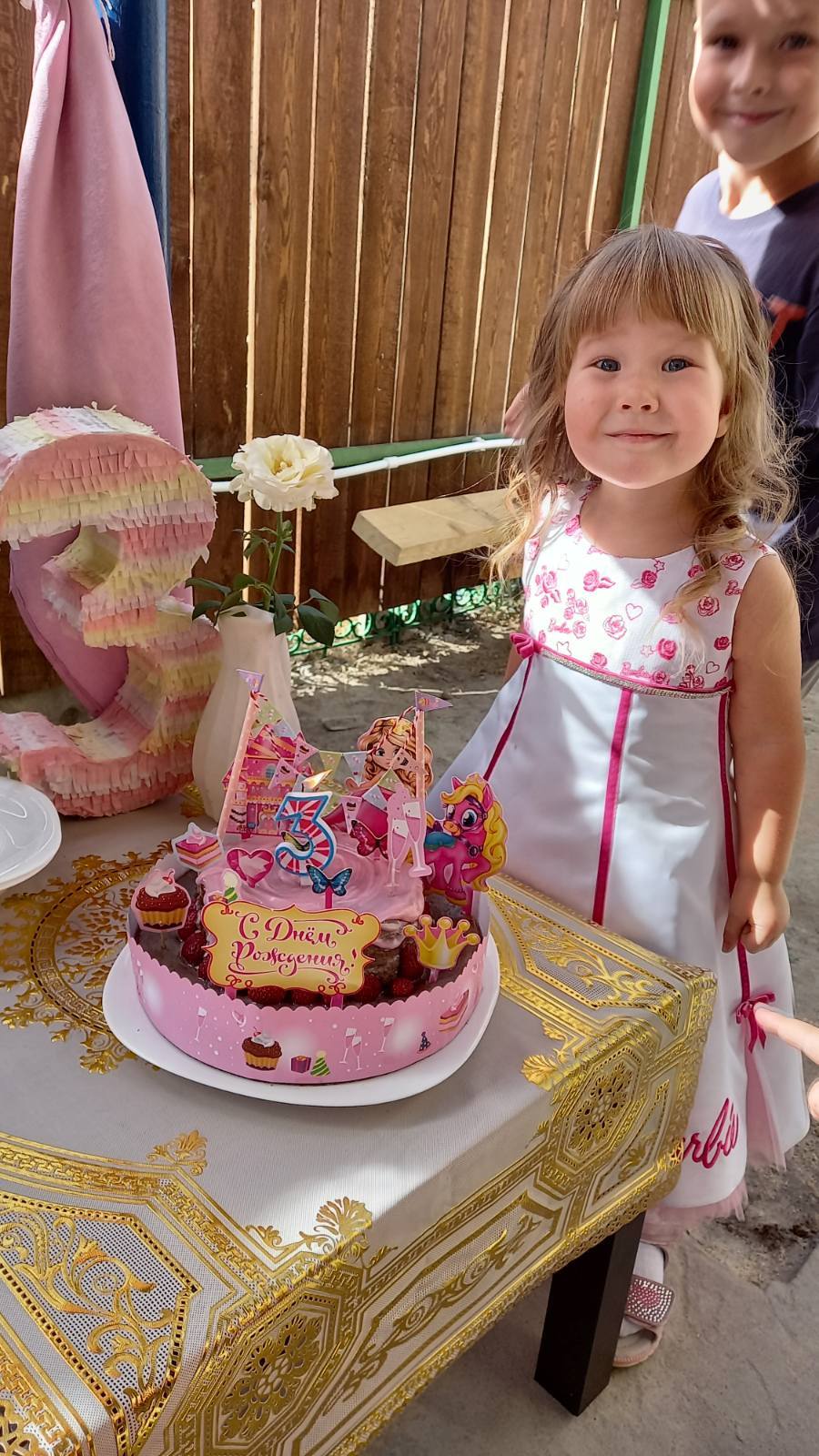 Фотография покупателя товара Набор для украшения торта «С днём рождения!», принцесса