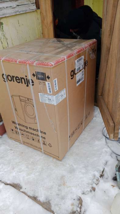 Фотография покупателя товара Стиральная машина Gorenje W1NHPI60SCSIRV, класс А, 1000 об/мин, 6 кг, с паром, бело-чёрная - Фото 3