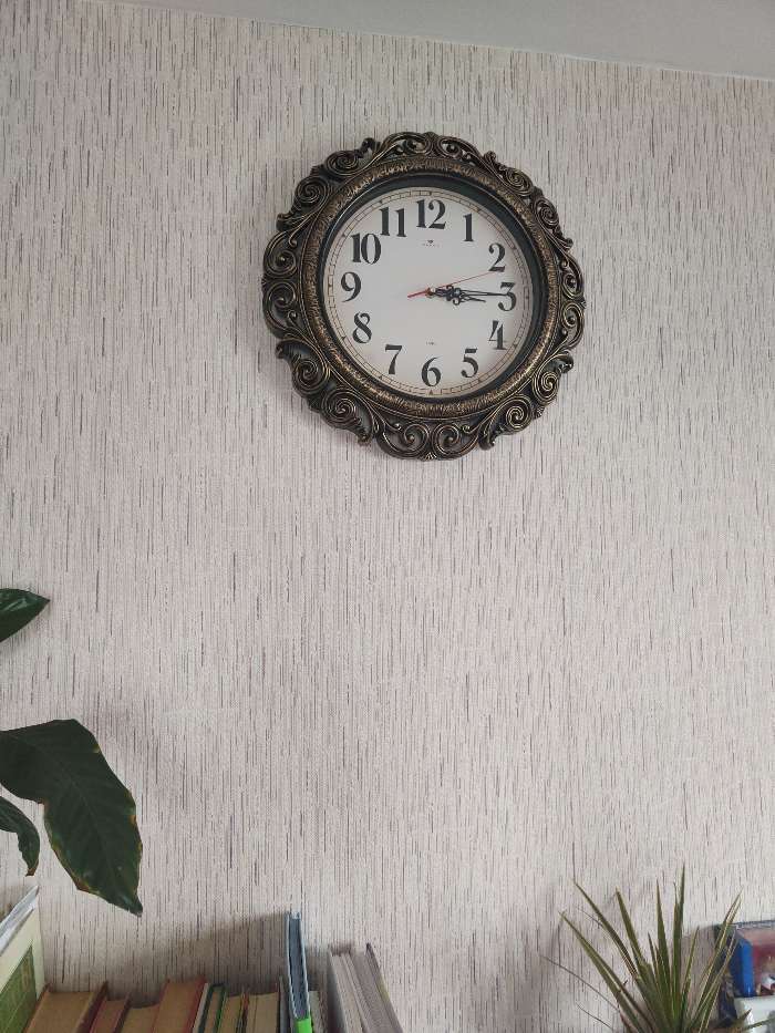 Фотография покупателя товара Часы настенные, интерьерные, бесшумные, d-40.5 см, циферблат 26 см