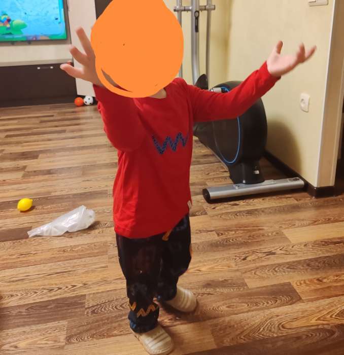 Фотография покупателя товара Пижама детская (лонгслив и брюки) KAFTAN Змейки размер 30 (98-104 см) - Фото 1