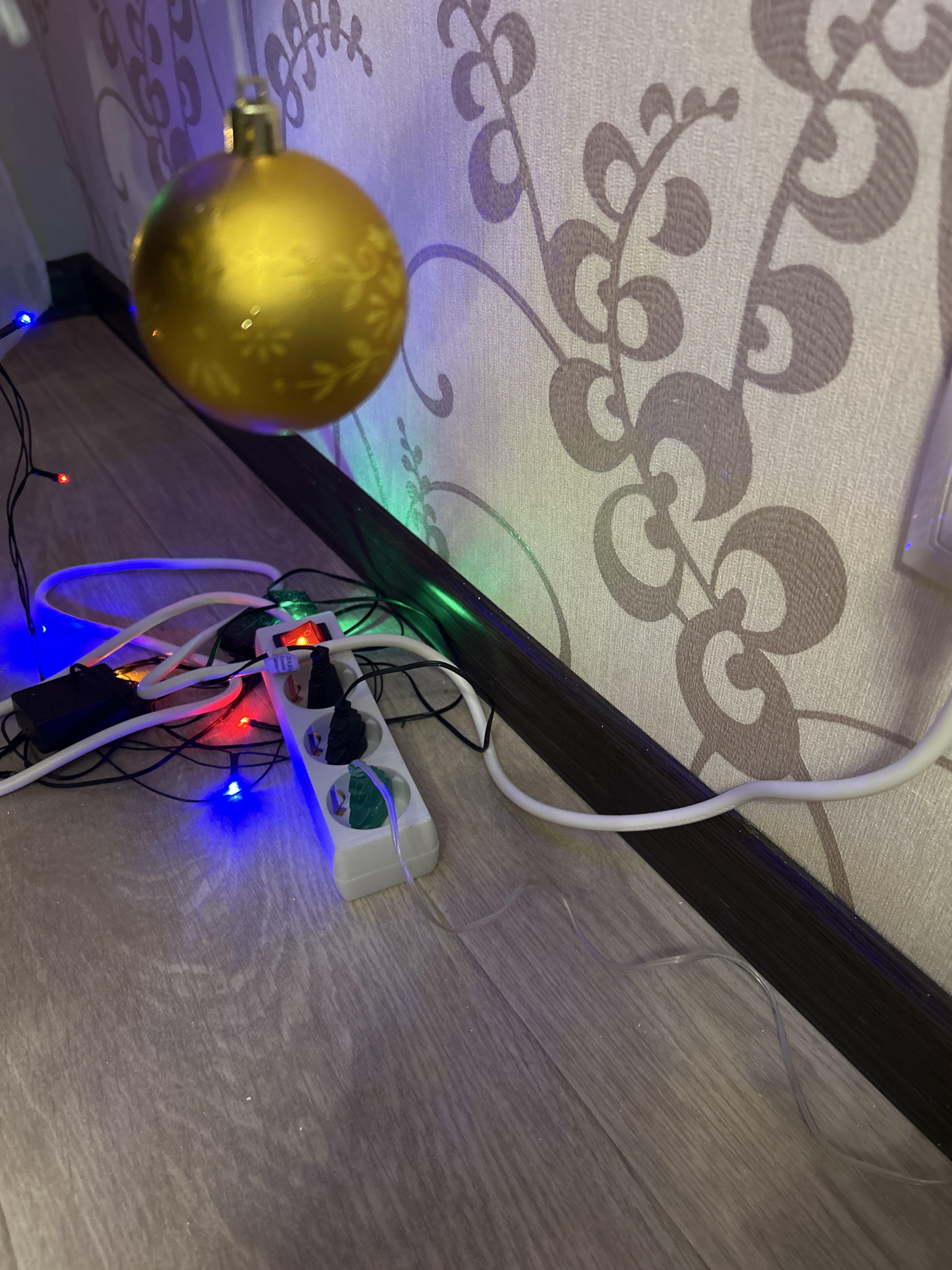 Фотография покупателя товара Удлинитель Luazon Lighting, 3 розетки, 7 м, 10 А, 1300 Вт, 3х0.75 мм2, с з/к, с выкл., Б - Фото 1