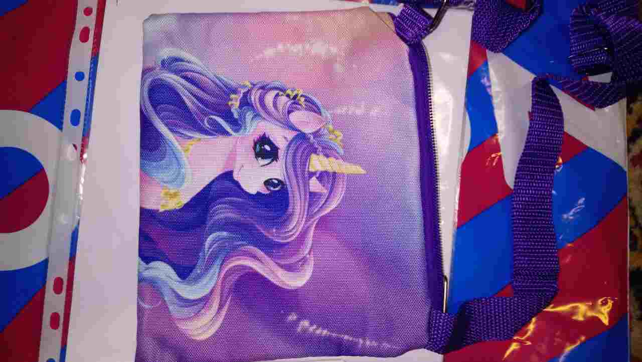 Фотография покупателя товара Подарочный набор для девочки «Единорог»: сумка, блокнот - Фото 2