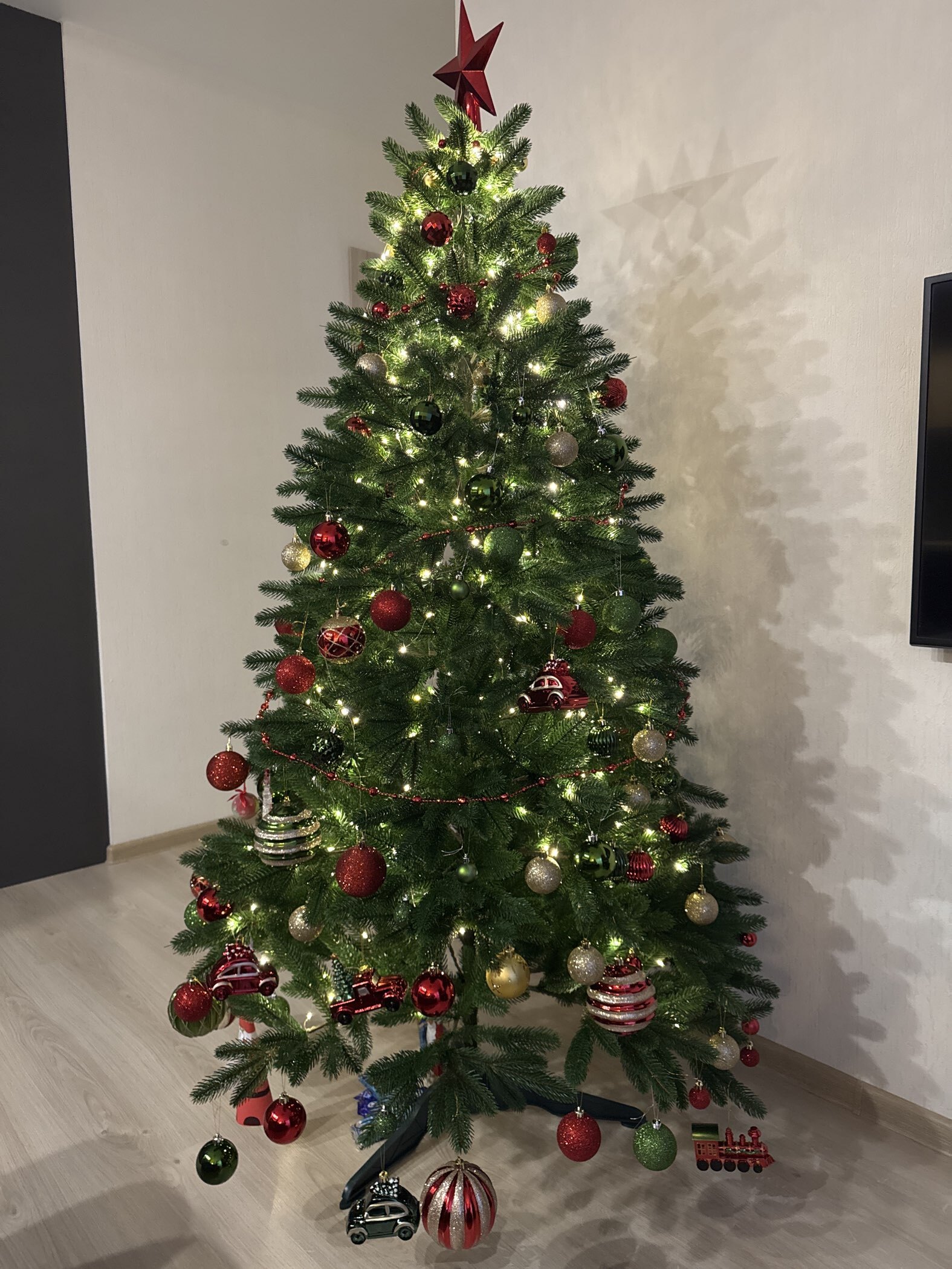 Фотография покупателя товара Гирлянда «Конский хвост» 20 нитей по 2 м, IP20, серебристая нить, 400 LED, свечение мульти, 12 В - Фото 4