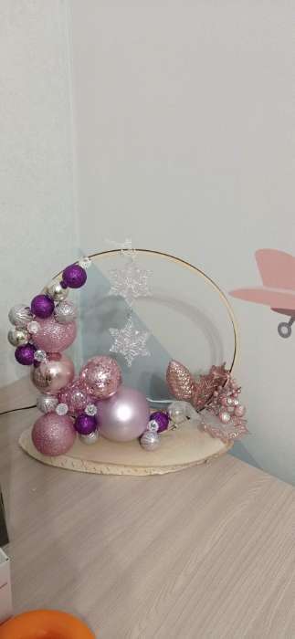 Фотография покупателя товара Ёлочная игрушка «Зимнее волшебство. Снежинка подвесная», 23×5.5 см, прозрачный перелив - Фото 1